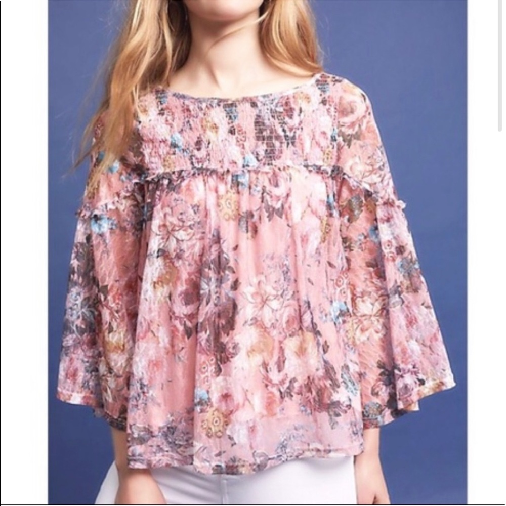 Akemi + Kin Pink Juno Floral Blouse - Picture 1 of 12